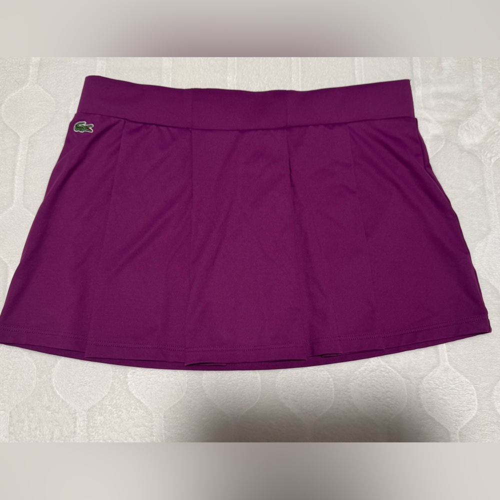 Lacoste Women's Purple Pleated mini Tennis Skirt 🇫🇷